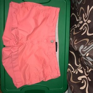 Coral colored shorts